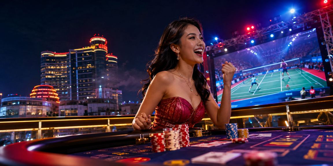 Suasana permainan baccarat di Genting Highlands Malaysia